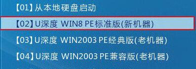 U深度WIN8PE標(biāo)準(zhǔn)版